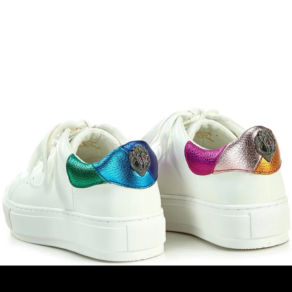Kurt Geiger mini Laney Eagle rainbow shoes skull white 36 4